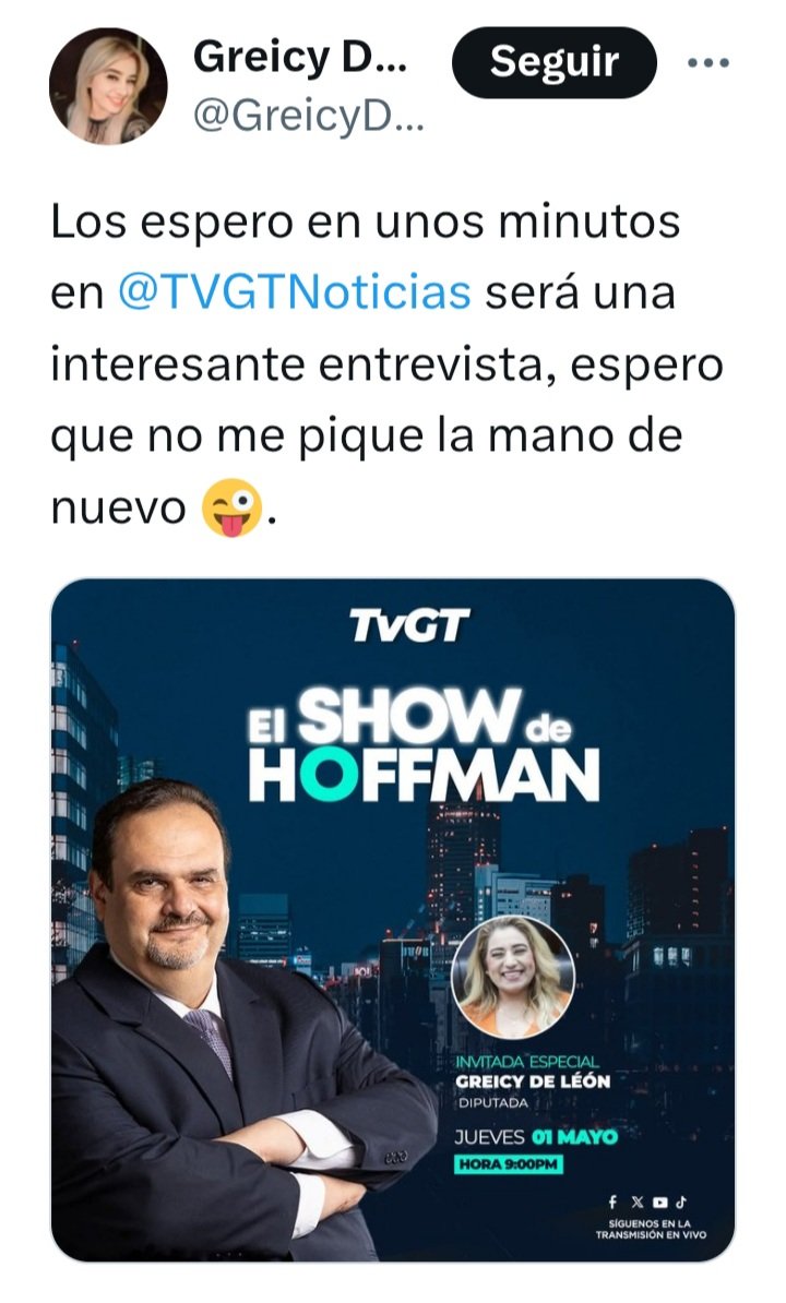 Saludos mundo 
Guatemala..

Últimamente los diputados del <a href="/CongresoGuate/">Congreso Guatemala</a> intentar llevar a cabo un intento de golpe.

Los shows y las difamaciones son los mismos que apoyaron a los corruptos gobiernos anteriores
<a href="/GreicydeLeon/">Diputada Greicy de León</a> <a href="/AllanERodriguez/">Allan Rodriguez</a> <a href="/AlvaroArzuE/">Alvaro Arzú 🇬🇹</a> <a href="/diputadojp/">Julio Portillo</a> pendientes.