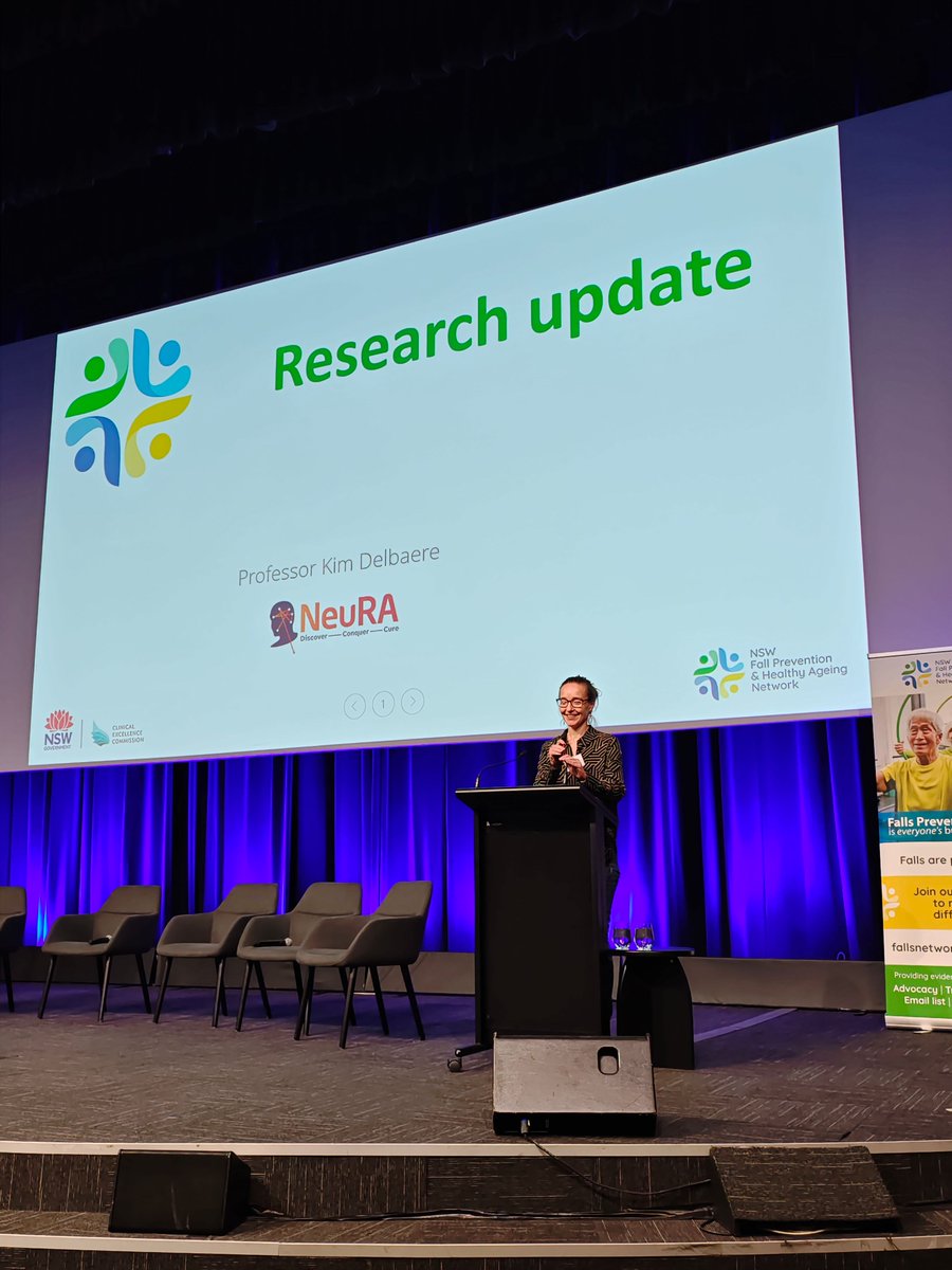 Starting the final session of the day with a research update by Prof Kim Delbaere