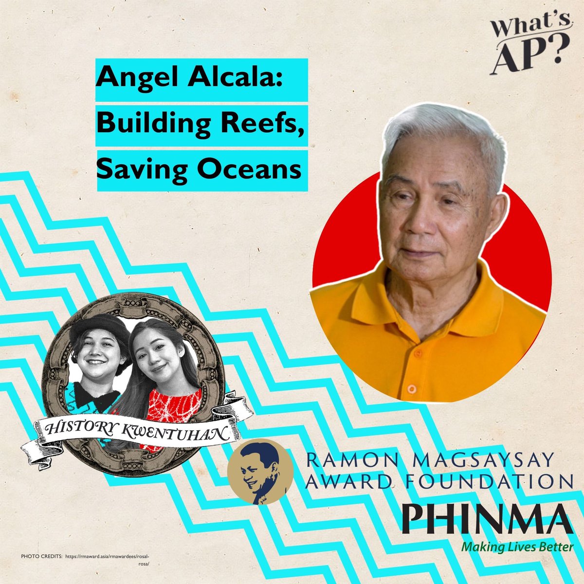 Angel Alcala: Ramon Magsaysay Awardee! Changed fate of PH marine ecosystem via conservation. 

Built reefs &amp; saved oceans! 

Listen here: spoti.fi/44O2fOP