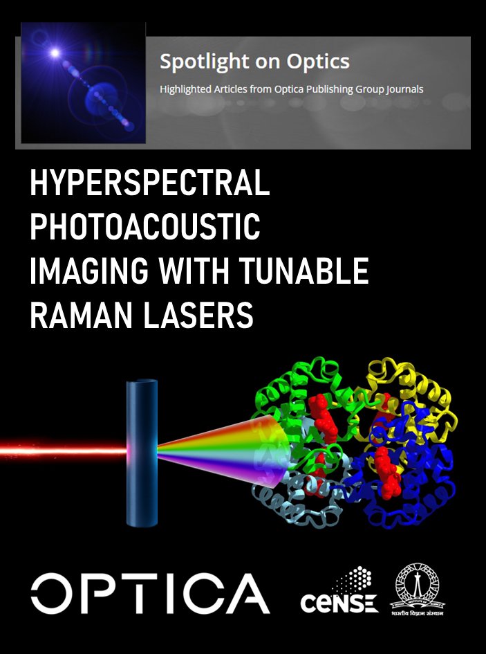 CeNSEatIISc (@censeatiisc) on Twitter photo 🚨 Featured in Optica Spotlight on Optics!
<a href="/supradeepagroup/">V R Supradeepa</a>'s paper on a widely tunable pulsed Raman fiber laser for hyperspectral photoacoustic imaging made the cut!
Explore the tech 👉 opg.optica.org/spotlight/summ…
<a href="/iiscbangalore/">IISc Bangalore</a>
#Optica #Photonics #CeNSE #IISc 🚨 Featured in Optica Spotlight on Optics!
<a href="/supradeepagroup/">V R Supradeepa</a>'s paper on a widely tunable pulsed Raman fiber laser for hyperspectral photoacoustic imaging made the cut!
Explore the tech 👉 opg.optica.org/spotlight/summ…
<a href="/iiscbangalore/">IISc Bangalore</a>
#Optica #Photonics #CeNSE #IISc