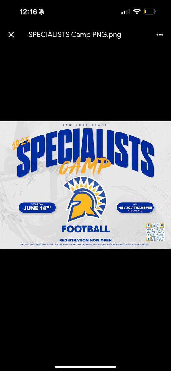 Thank you for showcase Invite I will be There! @garretwolfe <a href="/SanJoseStateFB/">San José State Football</a>