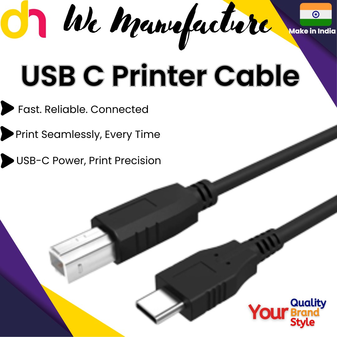 dimension_next_'s tweet image. We Manufacture Quality – USB C Printer Cables 
Visit our site now - shorturl.at/Oqb5k 
#USBcCable
#PrinterCable
#USBcToPrinter
#TechAccessories
#GadgetEssentials
#CableSolutions
#FastConnection
#PrintSmart
#MadeInIndia
#IndianManufacturer
#WeManufacture