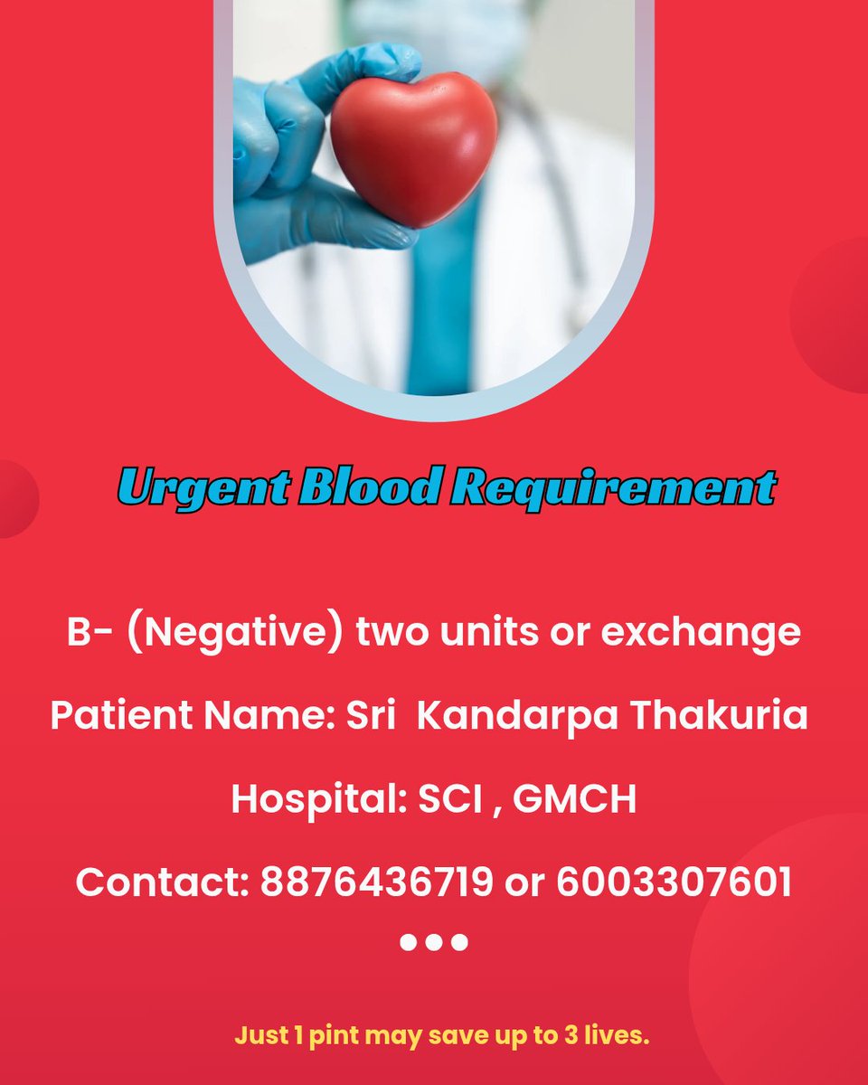 Urgent Blood Requirement

<a href="/BloodAid/">BloodAid</a> <a href="/BloodDonorsIn/">Blood Donors India</a> <a href="/BloodDonation/">BloodBanker</a>