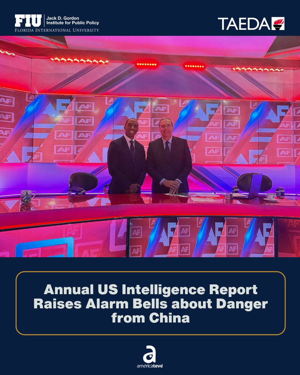 The Gordon Institute (@gordoninstitute) on Twitter photo .<a href="/LelandLazarus/">Leland Lazarus</a> from <a href="/FIU/">FIU</a> joined Juan Manuel Cao on <a href="/Americateve/">Americateve</a>'s A Fondo to discuss regional security challenges ahead of #HSC2025.
📺 Watch the full interview: youtube.com/watch?v=6EYt__…
📍 FIU | May 12–13
🔗 Register for the event: HSC2025.eventbrite.com .<a href="/LelandLazarus/">Leland Lazarus</a> from <a href="/FIU/">FIU</a> joined Juan Manuel Cao on <a href="/Americateve/">Americateve</a>'s A Fondo to discuss regional security challenges ahead of #HSC2025.
📺 Watch the full interview: youtube.com/watch?v=6EYt__…
📍 FIU | May 12–13
🔗 Register for the event: HSC2025.eventbrite.com