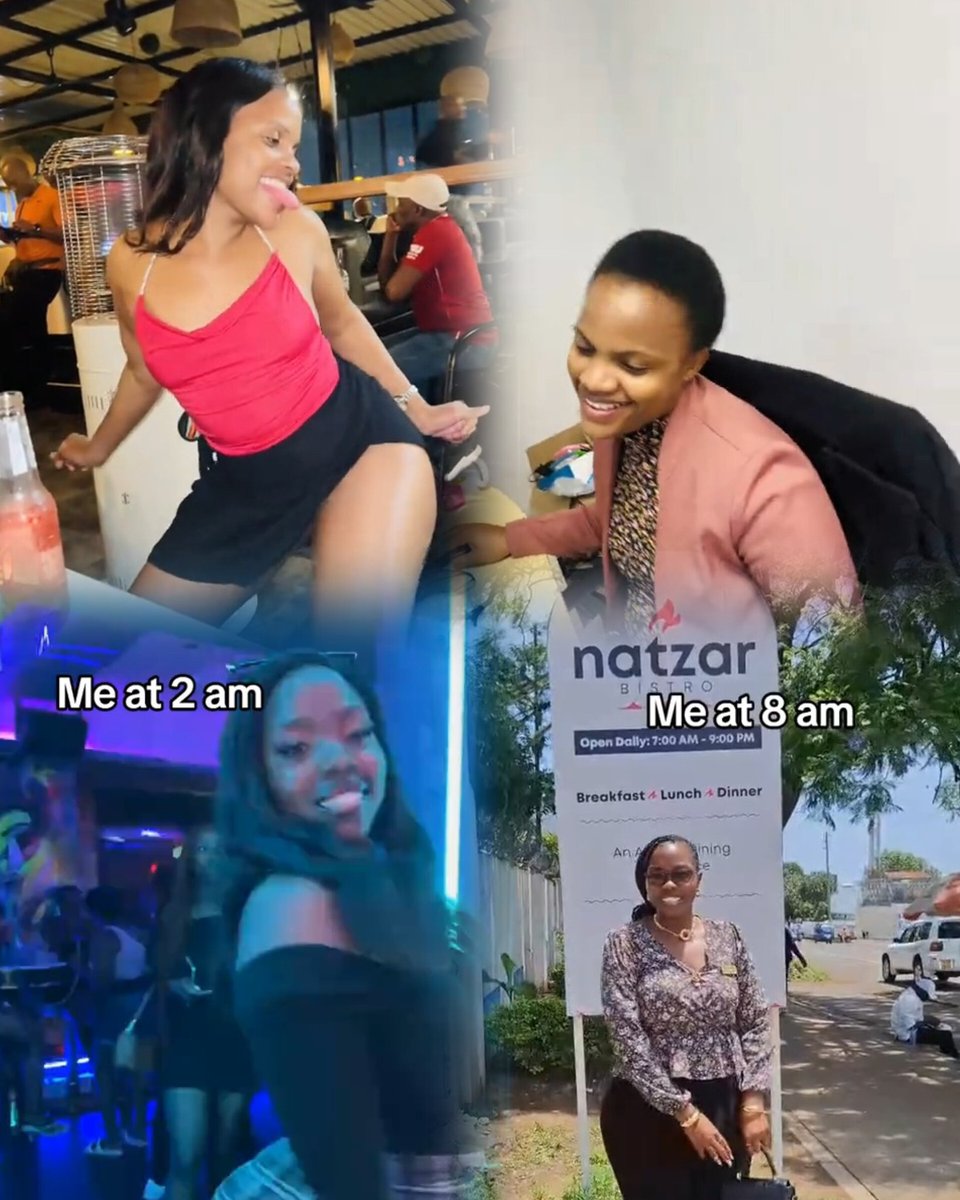 kenyasgossips's tweet image. A thread of the 'civil servants at night and during the day challenge'  😂