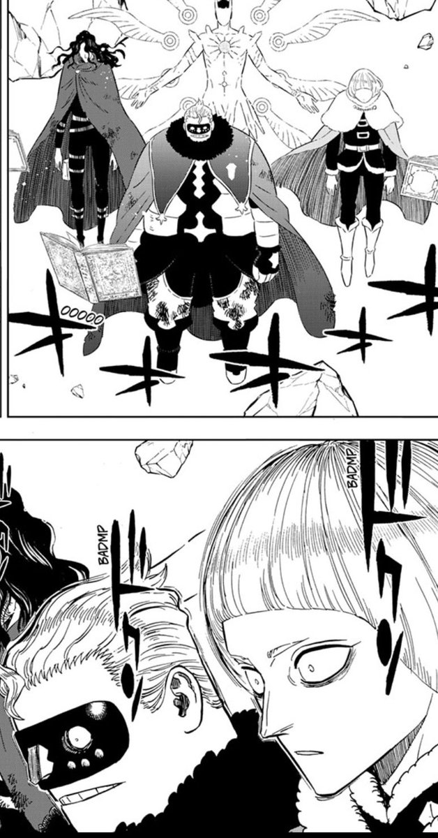 erichimmelheber's tweet photo. #BlackClover #BCSpoilers
#BC379 #BC380
.
.
.
.
.
.
.
Yeah, so I think Lucius really did use Marx's memory magic here and that's how Asta and Liebe saw their mom.
Asta has never seen her, but Liebe has. Absolutely insane levels of evil https://t.co/L3rhzcoXrj
