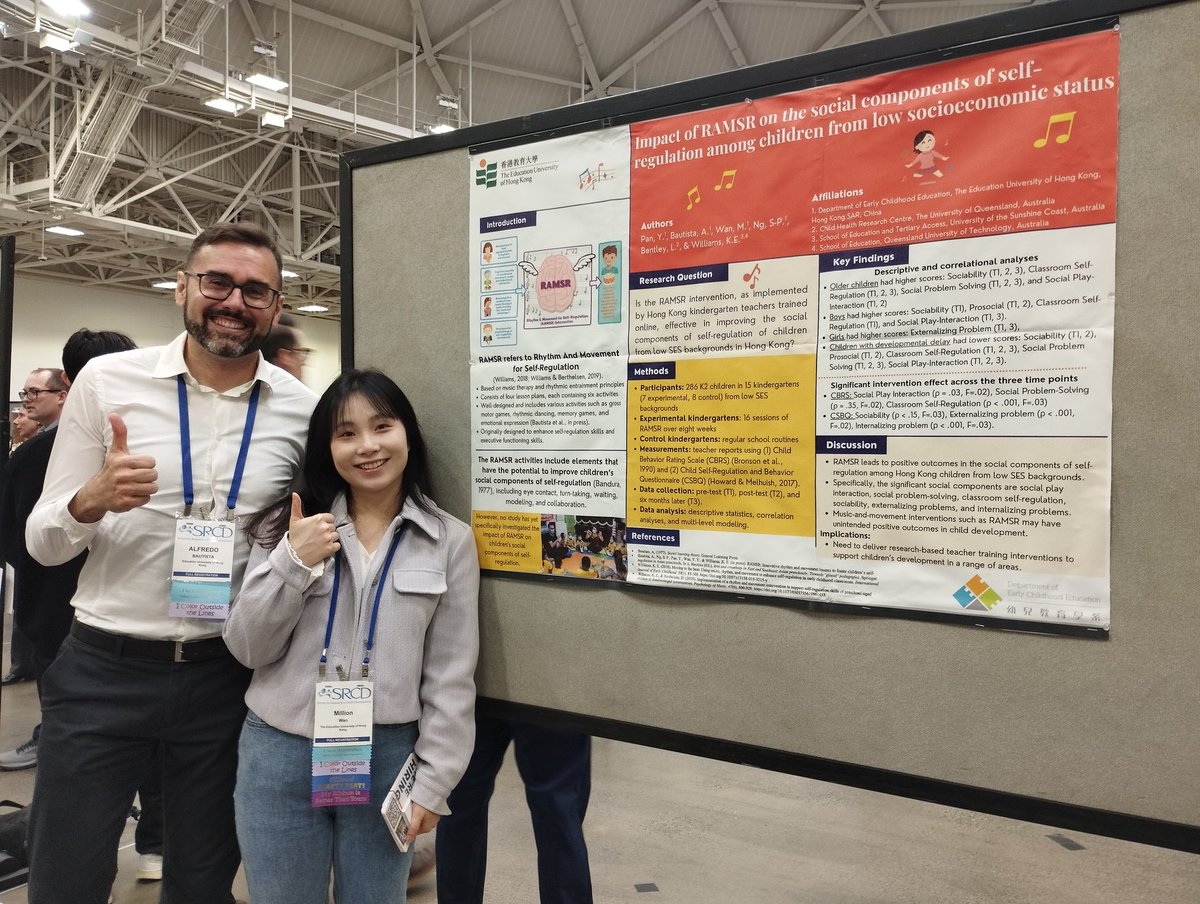 ECE_EdUHK's tweet image. More snapshots of our #SRCD25 poster presenters (Ellen Wu, Xin-ying Zeng, Eva Lau, Alfredo Bautista, Million Wan, and Annie Li) from May 1st! #SRCD #SRCD2025 #ECE #EdUHK