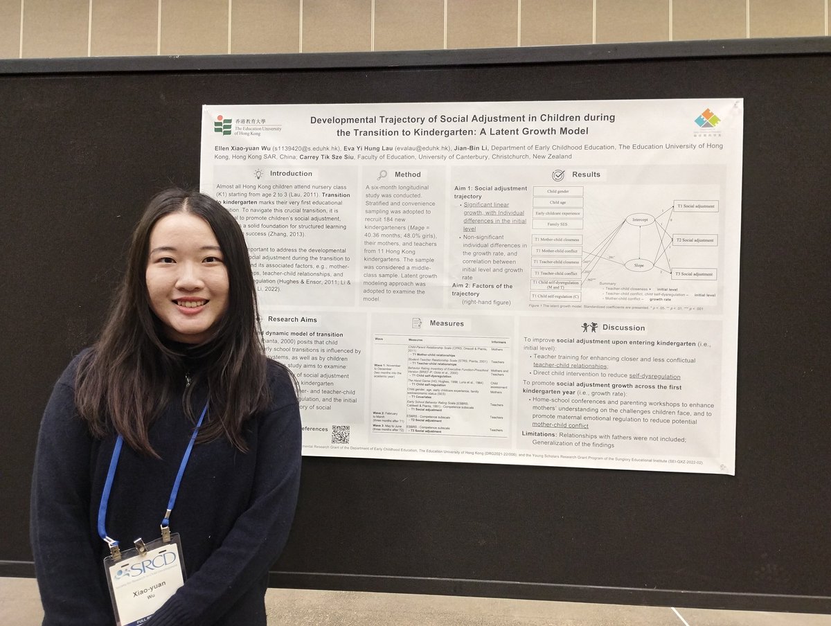 ECE_EdUHK's tweet image. More snapshots of our #SRCD25 poster presenters (Ellen Wu, Xin-ying Zeng, Eva Lau, Alfredo Bautista, Million Wan, and Annie Li) from May 1st! #SRCD #SRCD2025 #ECE #EdUHK