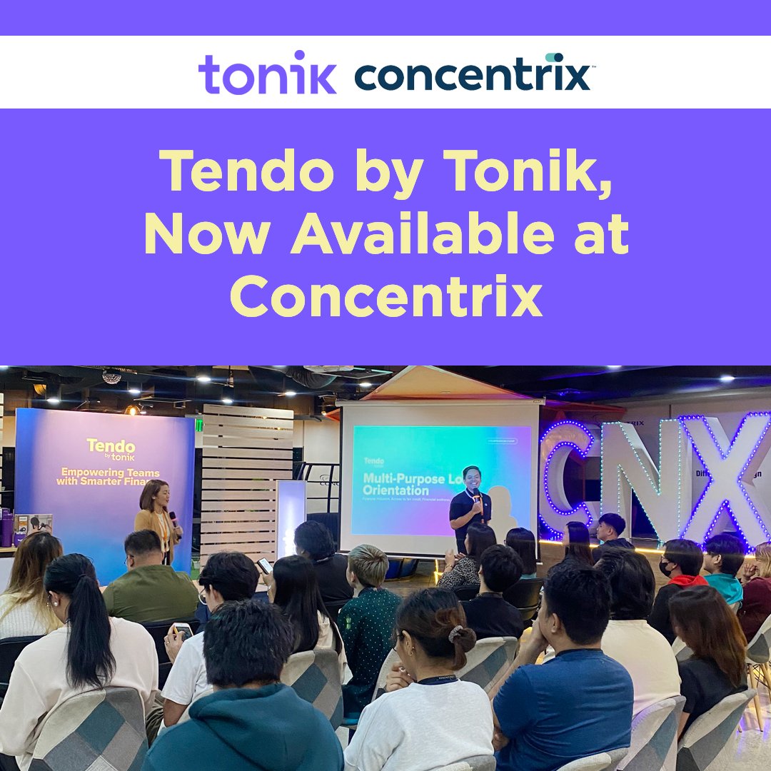 Game-changers at Concentrix, this one’s for you, luvs! 🚀 Tendo by Tonik is now available to 100,000+ of you—bringing smarter loans, savings, and financial wellness to where it matters most: your paycheck 😘

Learn more:  tonikbank.com/news/tendo-ton…