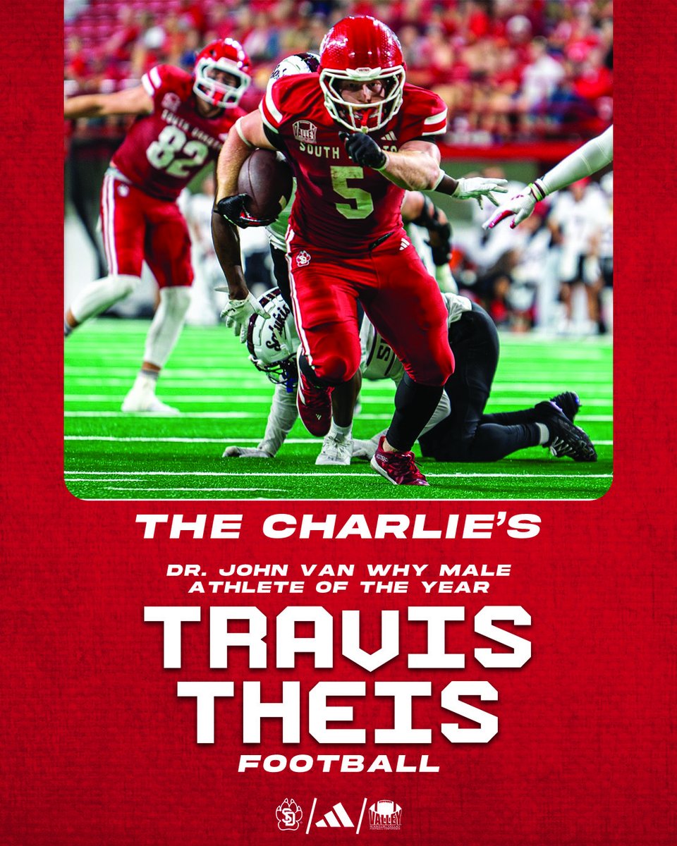 𝘿𝙧. 𝙅𝙤𝙝𝙣 𝙑𝙖𝙣 𝙒𝙝𝙮 𝙈𝙖𝙡𝙚 𝘼𝙩𝙝𝙡𝙚𝙩𝙚 𝙤𝙛 𝙩𝙝𝙚 𝙔𝙚𝙖𝙧: Travis Theis

#GoYotes x #WeAreSouthDakota