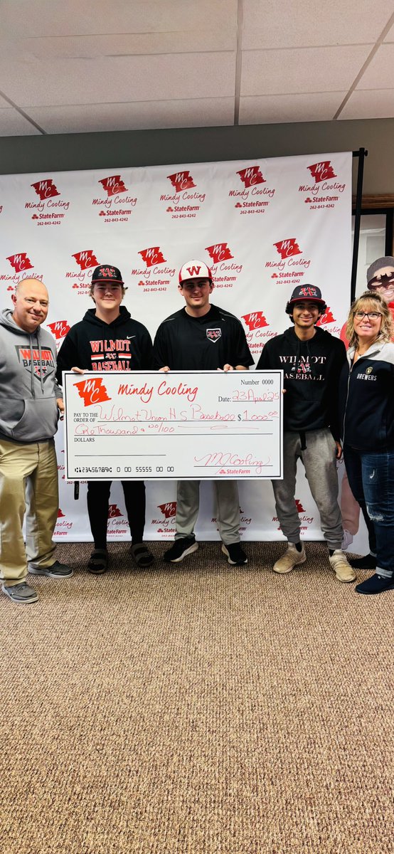 Wilmot Panther Baseball (@wilmotbaseball) on Twitter photo Thank you Mindy Cooling for supporting Wilmot Panther Baseball!!!
We appreciate your generosity!!!
<a href="/StateFarm/">State Farm</a> <a href="/Rmdbcool/">MINDY COOLING</a> Thank you Mindy Cooling for supporting Wilmot Panther Baseball!!!
We appreciate your generosity!!!
<a href="/StateFarm/">State Farm</a> <a href="/Rmdbcool/">MINDY COOLING</a>