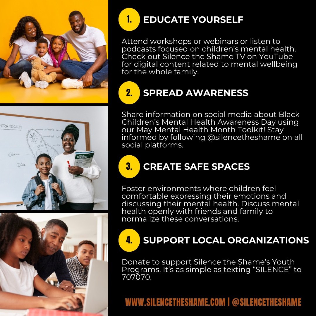 enrich_program's tweet image. #SilencetheShame #BlackChildren’sMentalHealthAwarenessDay #BlackMentalHealth #ENRICHProgram