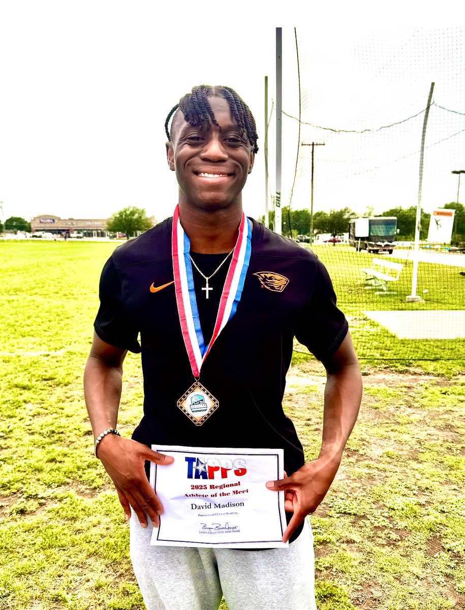 David Madison (@davidmadisontx) on Twitter photo I'm so blessed and honored to be announced today as the Back-to-Back Regional Athlete of the Meet! All Glory to God!! <a href="/PCAAthletics/">PCAAthletics</a> I'm so blessed and honored to be announced today as the Back-to-Back Regional Athlete of the Meet! All Glory to God!! <a href="/PCAAthletics/">PCAAthletics</a>