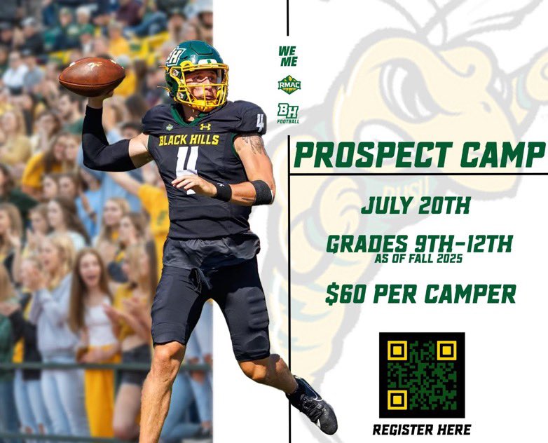 Thanks @CoachSchmitzBH and <a href="/BHSUFB/">BHSU Football</a> for the prospect camp invite!
