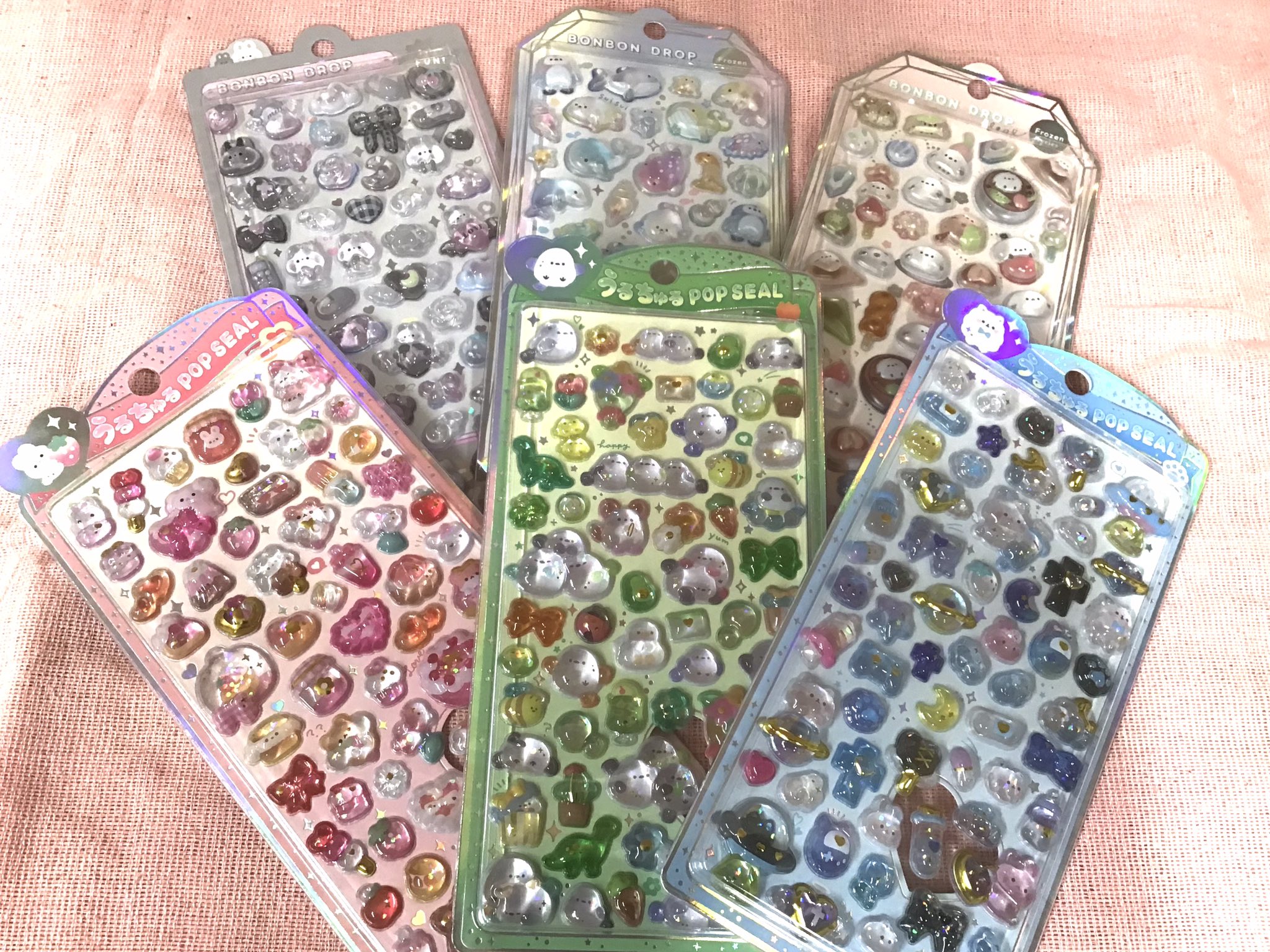 77)ボンボンドロップシール うるちゅるポップシール まとめ売り 30枚