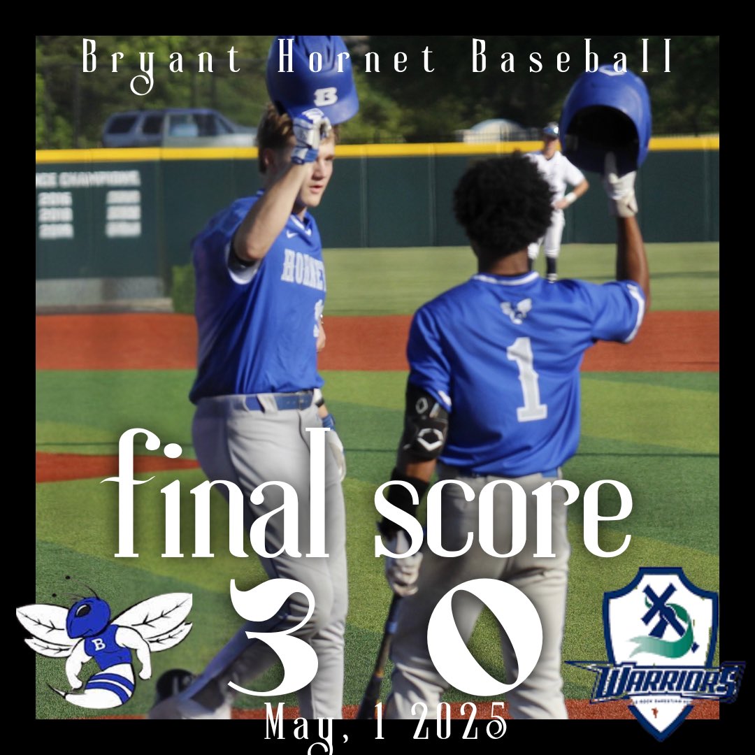 Strong pitching &amp; hitting helped propel the Hornets to their win over LRCA. 
<a href="/eli__berry_10/">Eli Berry</a> pitched 7 innings giving up 5H, 0R, 1BB &amp; striking out 5. Offensively, <a href="/ColtMar10/">Colt Martin</a> went 2-2 with a 1 run💣&amp; a RBI single. <a href="/BlakeScoggins19/">Blake Scoggins</a> went 1-2 with a 2B. <a href="/Huddyt14/">Hudson Thomason</a> went 1-2 with 2 BB.