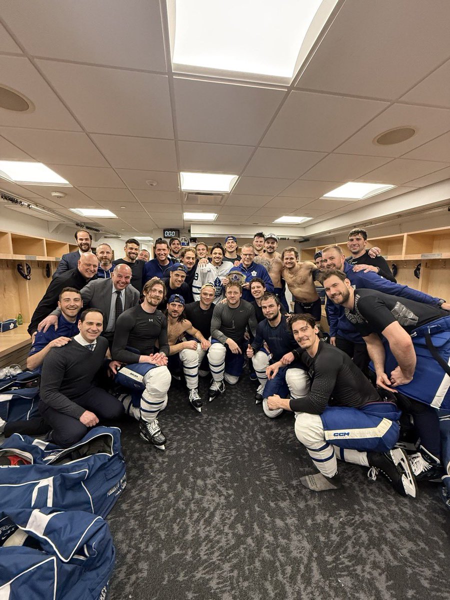THESE BOYS ARE OFF TO ROUND 2 #Leafsforever