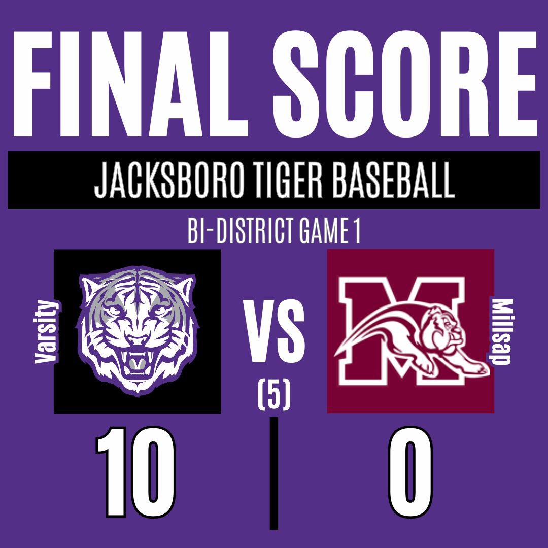 Tigers win game 1 with a run rule!