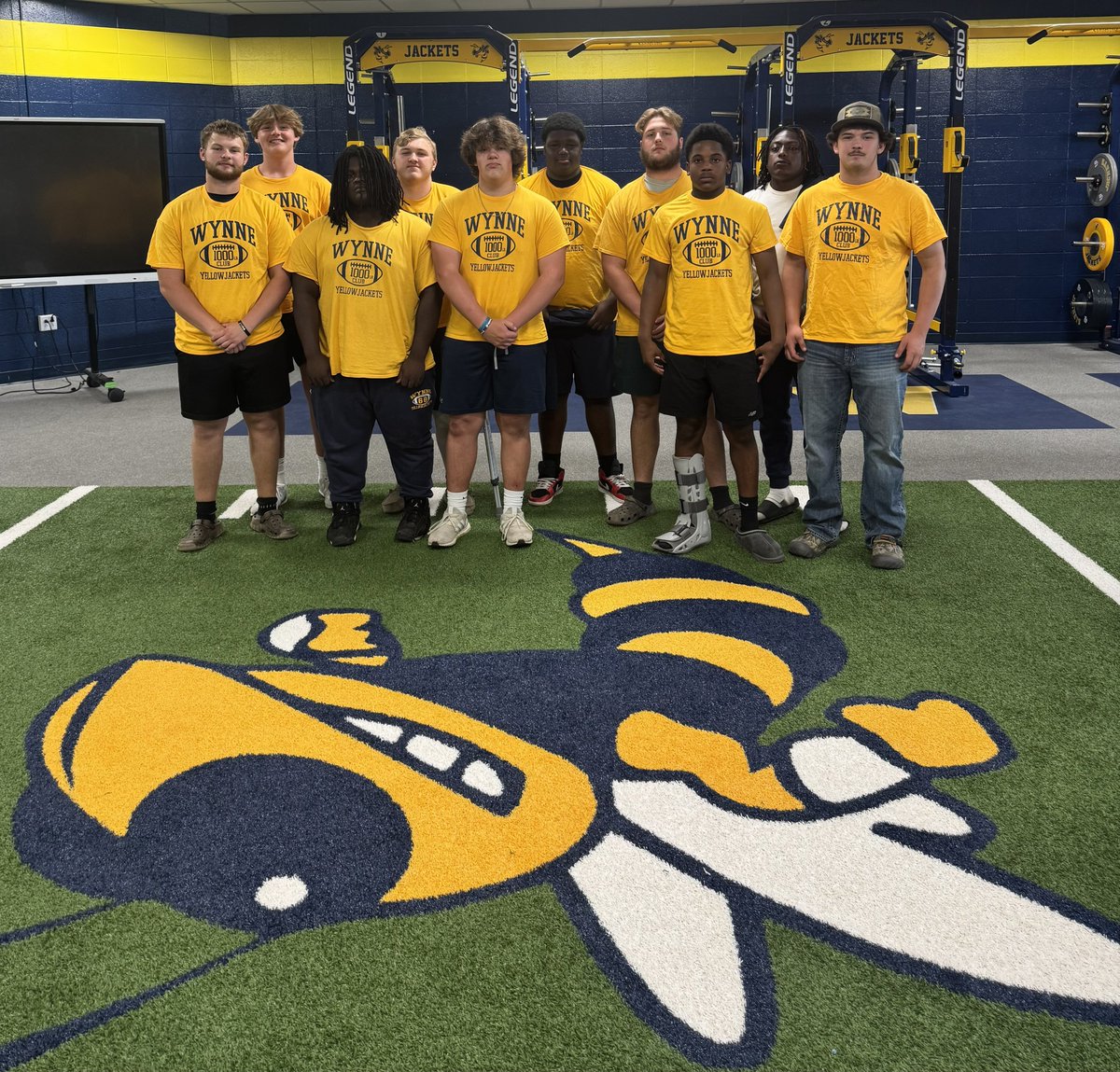🗣️🗣️🗣️‼️1,000 LB CLUB‼️Updated
Where membership is earned not given.  The Swarm Grows after another exciting week of maxes for the Wynne Yellowjackets with more guys showing improvement.  Lets welcome the newest members into the 1,000 LB CLUB‼️#DeltaSwarm