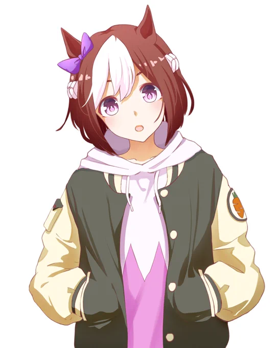 #スペシャルウィーク生誕祭2025おめでとー!最初に描いたスペちゃんと直近で描いたスペちゃんの再掲です! 