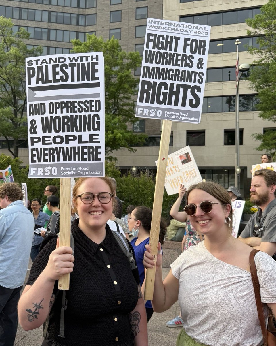 Today our contingent joined workers around the world in solidarity and to celebrate May Day, International Worker's Day! We are proud to stand up against Trump's racist and imperialist agenda. Down with billionares, we need socialism!