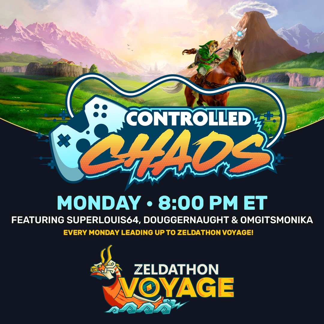 Weekly shows are BACK!

come see <a href="/SuperLouis_64/">Super Louis 64 ⚒️</a> become a victim to his own controller innovations weekly!

We will see you every MONDAY between now and Zeldathon Voyage on the Zeldathon Channel 😎