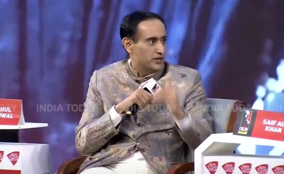 NewsAlgebraIND's tweet photo. 🚨 RAHUL KANWAL : "What kind of politician you like? My Options are Narendra Modi, Rahul Gandhi, Tejaswi Yadav, Kejriwal"

SAIF ALI KHAN - "I like a Brave Politician, an Honest Politician. I think what Rahul Gandhi has done is very impressive.

People were disrespecting Rahul Gandhi but he turned that around. Very Impressive"