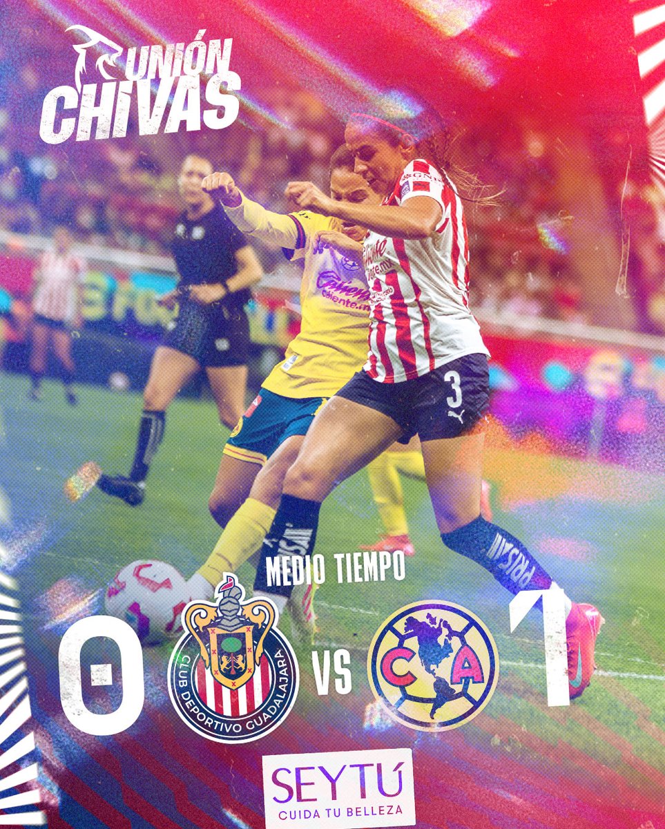 ChivasFemenil's tweet image. Termina el primer tiempo de #ElClásicoDeMéxico. 

Tenemos 135 minutos por delante para seguir dándolo todo por el pase a la Final. 

¡Unidas, sigamos insistiendo hasta el final, Rojiblancas! 🔴⚪️