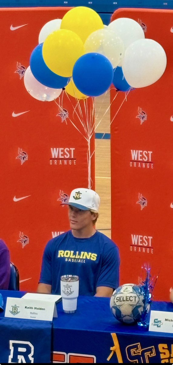 Coach Scudero:

Today we're proud to celebrate Keith Holden as he signs to continue his baseball journey at the next level at Rollins College. Keith is someone who's always brought a fun and light-hearted presence to our program. His sense of humor and energy have always been
