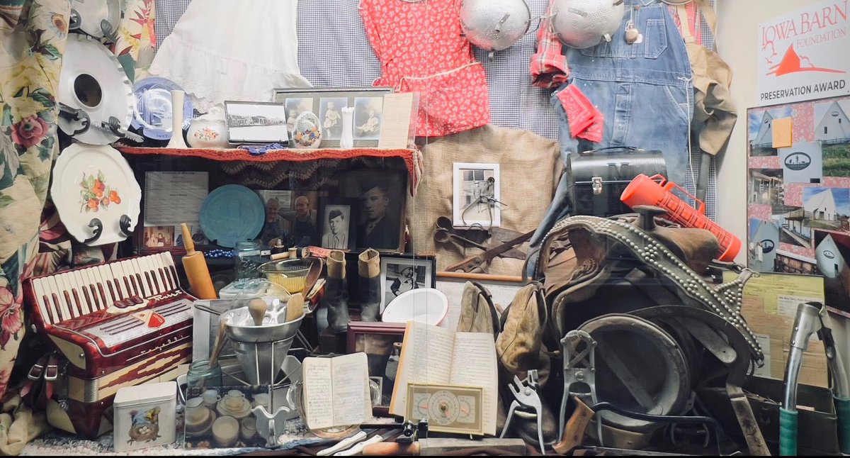 carnegieffiowa's tweet photo. The Fairfield First Friday Art Walk on May 2, 2025 beginning at 6:00 p.m. will allow interested patrons of the Museum to come and view the new display of the Roy and Donna Cowen farm. https://t.co/wQKCLUtmOG