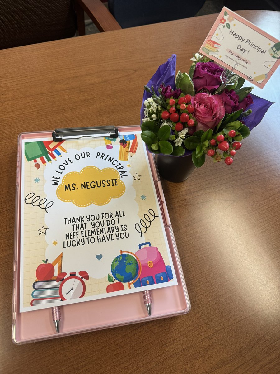 MsNegussie's tweet image. Feeling incredibly grateful this Principal’s Day. Leading a school community is a true honor, and I’m thankful for the students, staff, and families who make it all worthwhile. Thank you for the love and support! #PrincipalsDay #Gratitude