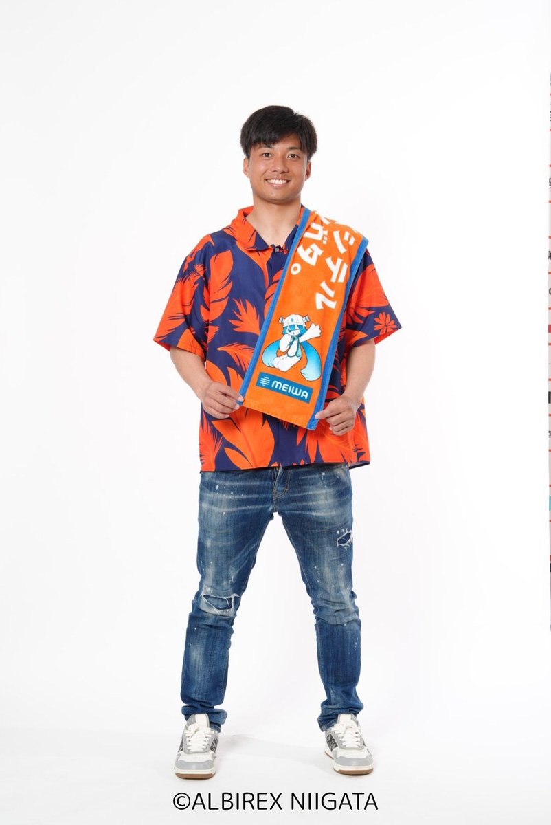 アルビレックス新潟ユニフォーム 3 稲村隼翔 2XL タオル アロハシャツ