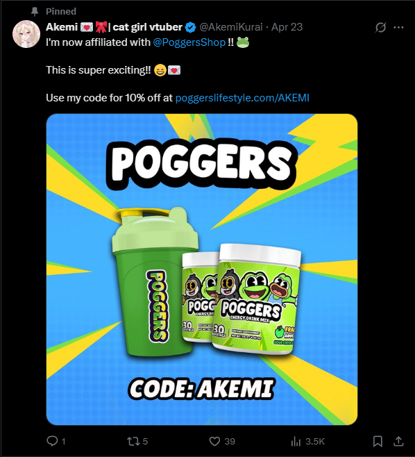 KamuiizsVT's tweet image. I had bad feelings about this company when they had sent me a DM request regarding affiliation a while back
While we are on the topic of companies supporting Nazi/Fascist Sympathizers, look away from @/PoggersShop...
These are the views of a creator they endorse