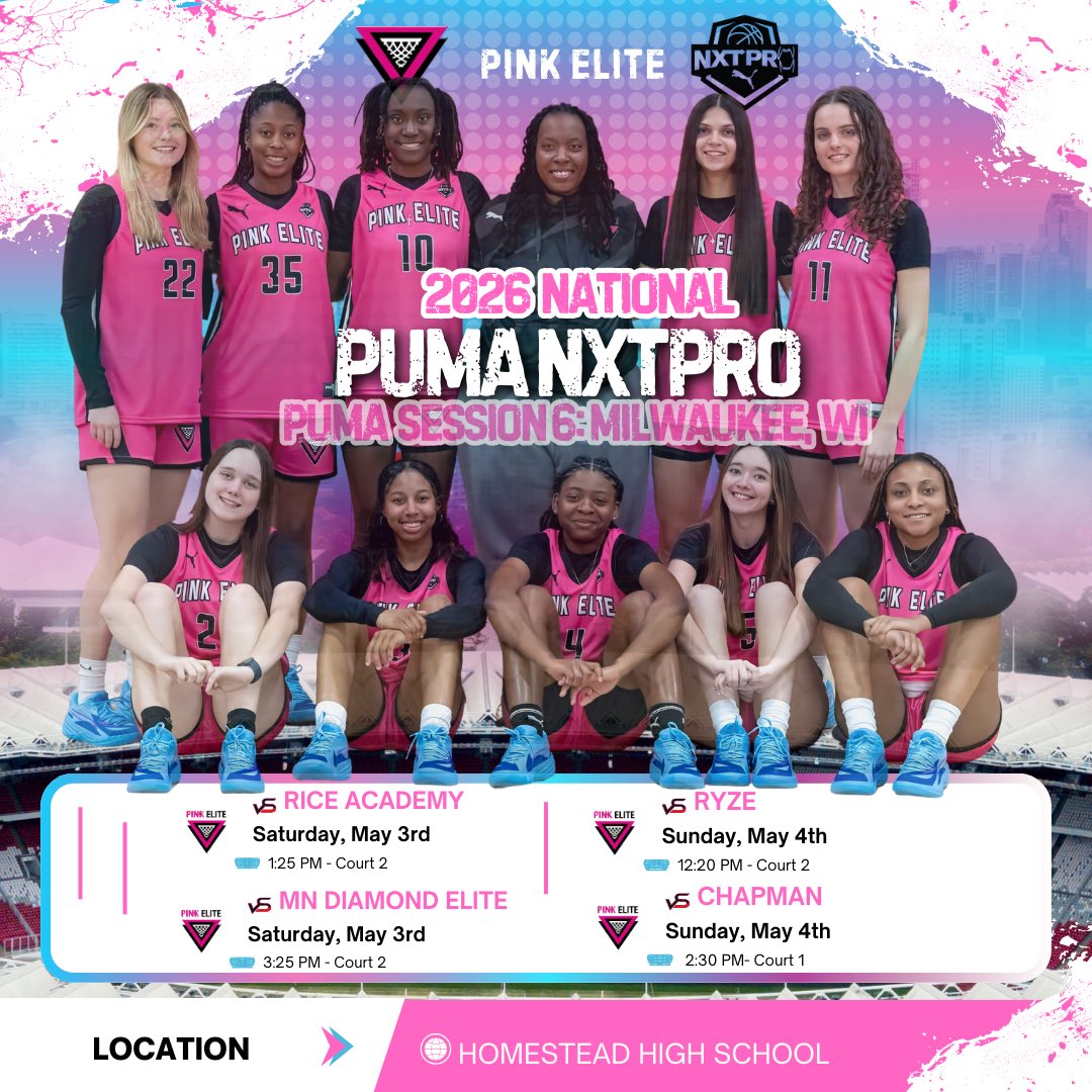 pinkelitebasketball (@pinkeliteclub) on Twitter photo 2026 National is ready to compete this weekend @pro16girls Session 6 in Milwaukee! See you on the hardwood 💪🏽<a href="/Katherinejs22/">Katherine Skinner</a> <a href="/LauraArstikaits/">Laura Arstikaitis</a> <a href="/laurenmorton03/">Lauren Morton</a> <a href="/LaylaLeSure24/">Layla LeSure</a> <a href="/KatMacSports/">Katherine MacLeod - c/o 2026</a> <a href="/KendallThomas_3/">Kendallthomas3</a> <a href="/laniyawillis3/">La’Niya Willis</a> <a href="/lylahpantuso/">Lylah Pantuso 2026</a> <a href="/naya_carter4/">Naya Carter</a> <a href="/11bellagarcia/">Isabella Garcia</a> 2026 National is ready to compete this weekend @pro16girls Session 6 in Milwaukee! See you on the hardwood 💪🏽<a href="/Katherinejs22/">Katherine Skinner</a> <a href="/LauraArstikaits/">Laura Arstikaitis</a> <a href="/laurenmorton03/">Lauren Morton</a> <a href="/LaylaLeSure24/">Layla LeSure</a> <a href="/KatMacSports/">Katherine MacLeod - c/o 2026</a> <a href="/KendallThomas_3/">Kendallthomas3</a> <a href="/laniyawillis3/">La’Niya Willis</a> <a href="/lylahpantuso/">Lylah Pantuso 2026</a> <a href="/naya_carter4/">Naya Carter</a> <a href="/11bellagarcia/">Isabella Garcia</a>