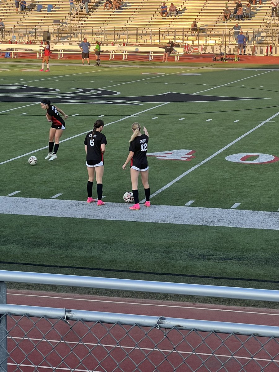 Supporting our soccer girls tonight!⚽️🏀