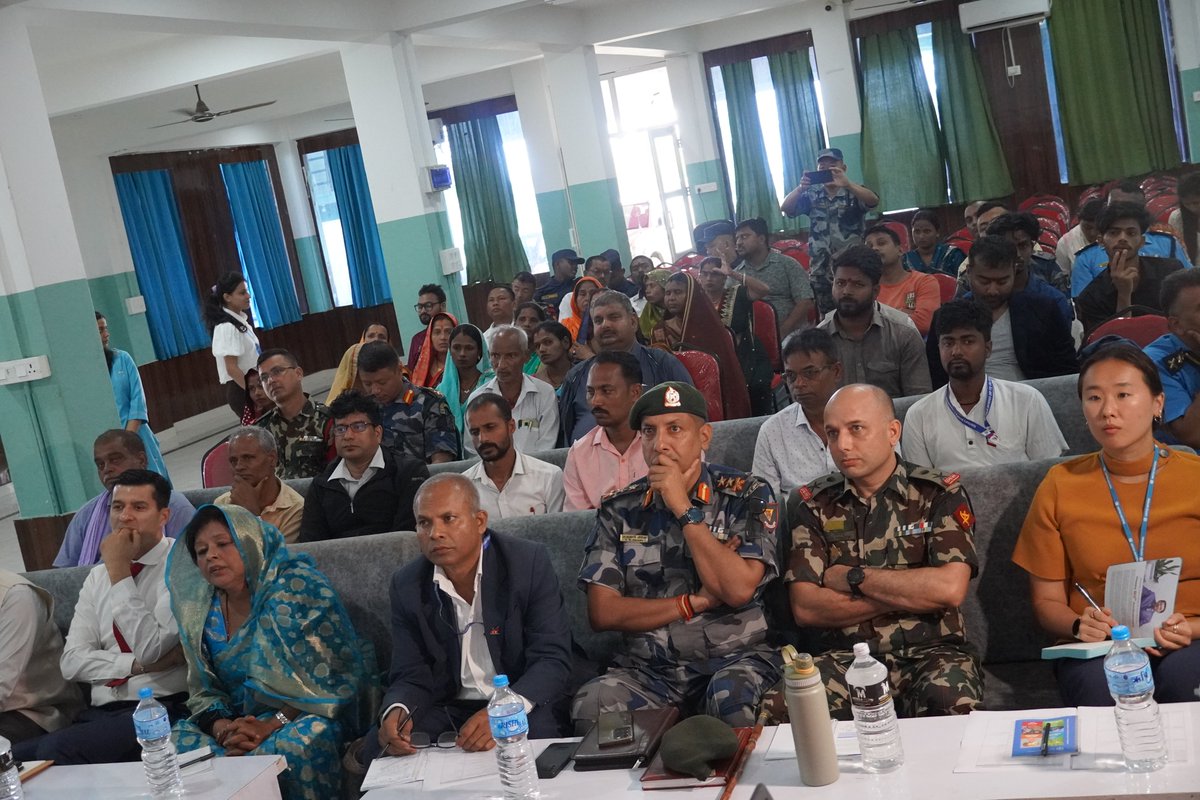 FAONepal's tweet image. FAO Nepal organized  National Level Simulation Exercise Orientation and Planning Workshop on Flood Anticipatory Action in collaboration with #MoALD, #NDRRMA, #DHM, bringing together key stakeholders  to strengthen early warning, preparedness, and anticipatory action for floods.
