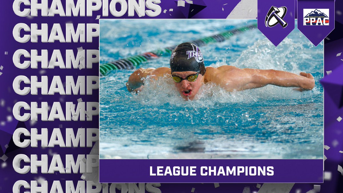 PPAC LEAGUE CHAMPIONS! 🏆 DCC Boys Swim &amp; Dive bringing home the hardware! #GoThunder