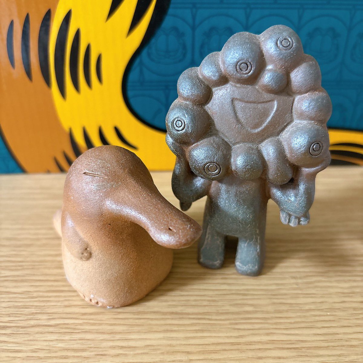 ミャクミャク　備前焼　万博　フィギュア　人形　工芸品　EXPO 万博 フィギュア 人形 工芸品 EXPO 【岡山/備前焼】 ミャクミャク像