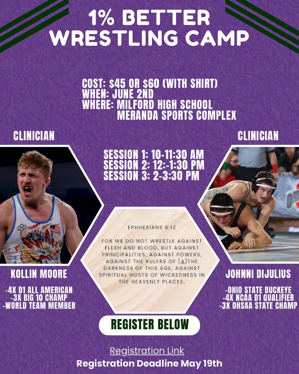 docs.google.com/forms/d/e/1FAI… LETS GROW! <a href="/moore_of_kollin/">Mountain Man</a> <a href="/johnnidijulius/">Johnni DiJulius</a> at <a href="/MilfordWrestlin/">Milford Wrestling</a> on June 2nd- Thank you gentleman for giving these kids this opportunity 🙏 #AmericaNeedsWrestling #WrestleAnxiety #WrestleObesity