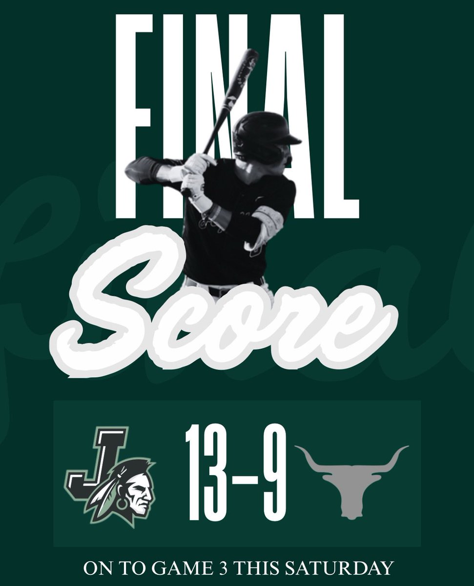 Warriors force Game 3 after a 13-9 victory!
We will face Harmony this Saturday at 1:00pm at Doug Ferguson Field make sure to come and support your Warriors!
#onemore #onetribe #warriorswin #regionals