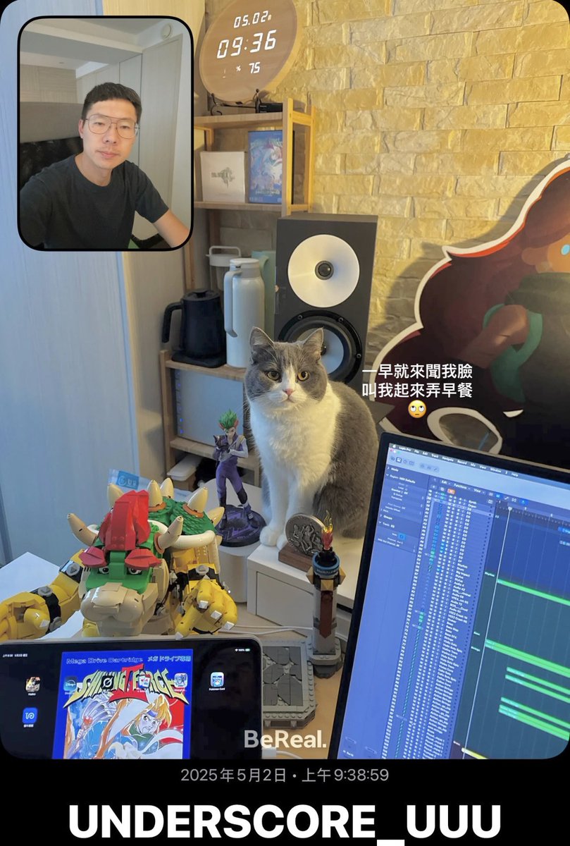 Continue to modify. #MusicDaily #Compose #Music #Producer #SoundDesigner #GameComposer #gamemusic #gameaudio #unclearranger #cat #cats #BritishShorthair #British #Shorthair