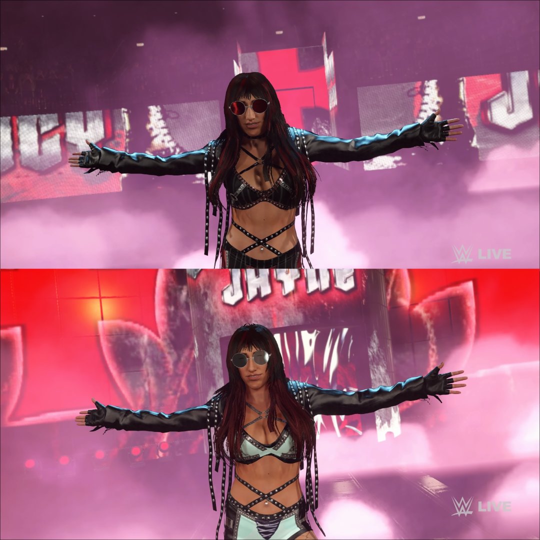 aaronvr40_'s tweet image. FATAL INFLUENCE 🤘🏻
Jacy Jayne ( @jacyjaynewwe )
NXT Stand &amp;amp; Deliver &amp;amp; TNA'25 attires are now in #WWE2K25 CC &amp;lt;3
Platforms: PS4/XboxOne/PC
Hashtags: 
#JacyJayne
#FallonHenley
#FatalInfluence