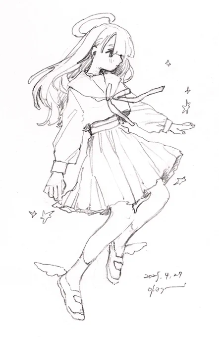 angel drawing 