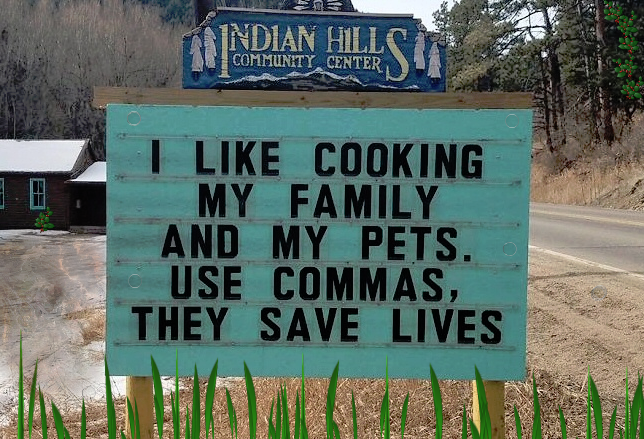 Humor on a sign.