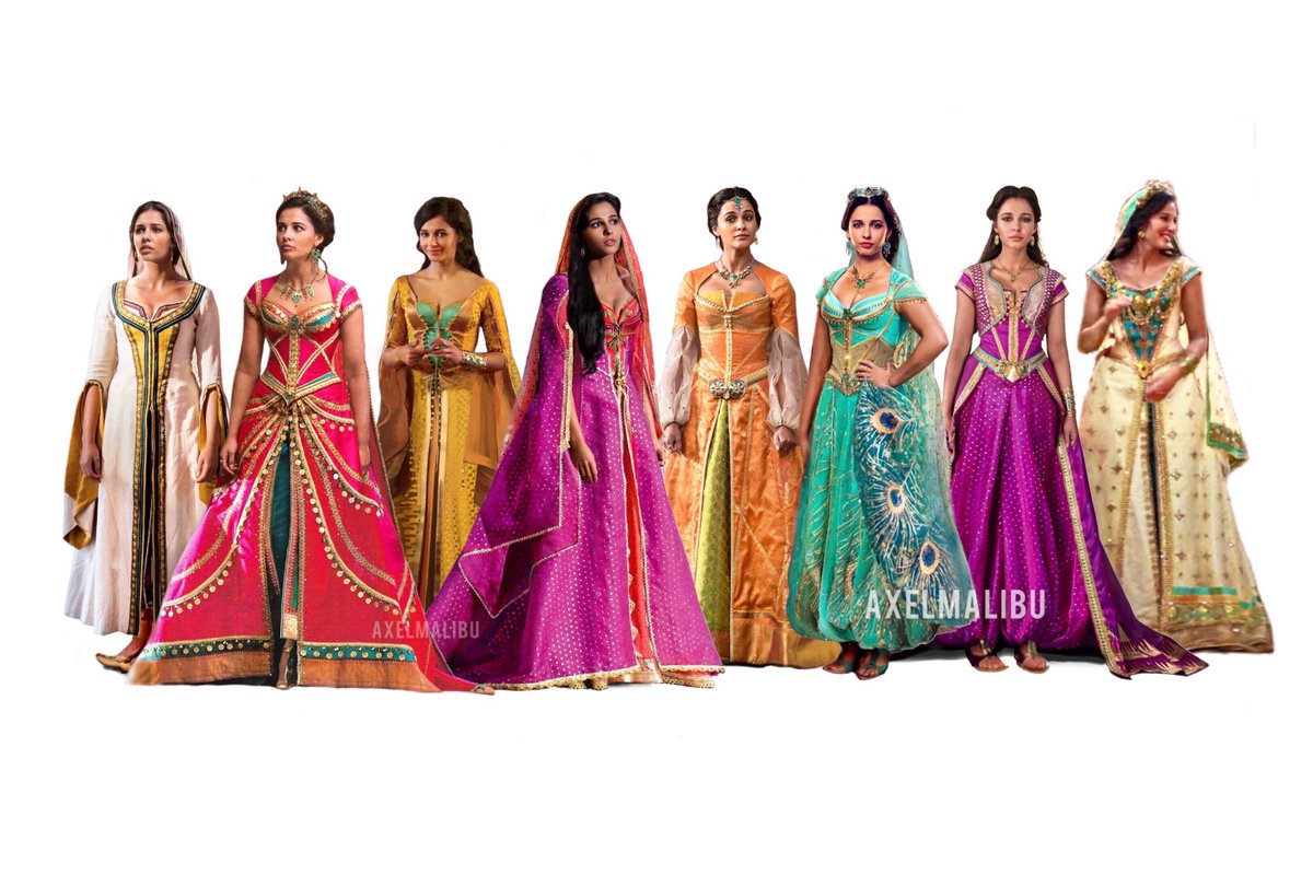 AxelMalibu's tweet image. Which of the first four Disney live-action princesses had the best costumes: Aurora, Cinderella, Belle, or Jasmine? 🌸🦋🥀🦚