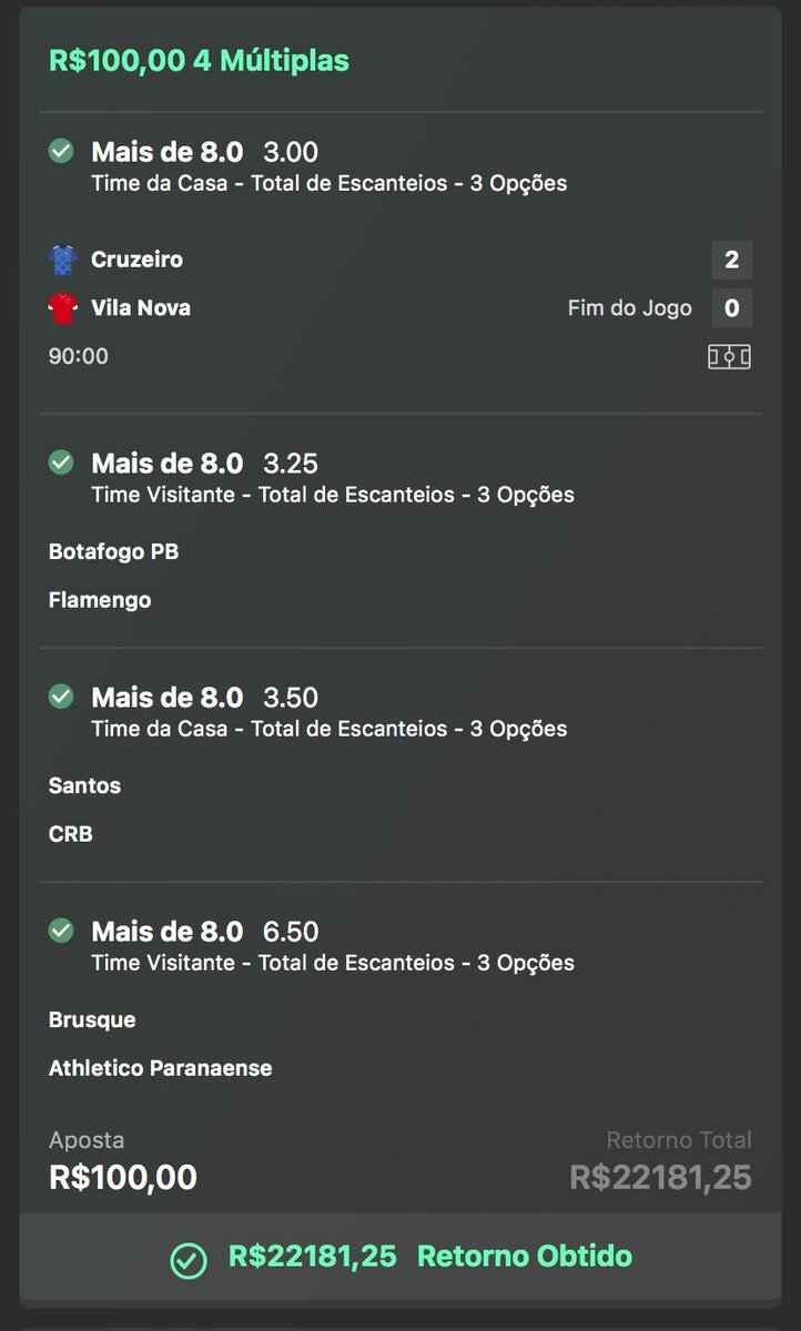 coringadabet_'s tweet photo. OBRIGADO, DEUS 🥹🥹🙏🙏🙏🙏🙏🙏

ODD 220 TÁ PAGO E MANDEI PRA TODOS VOCÊS ✅✅✅✅✅✅ https://t.co/WBG03VuHW1