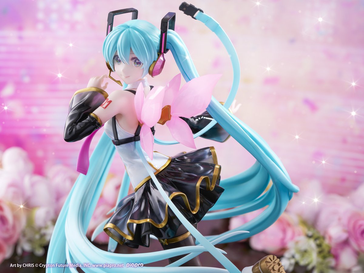 初音ミク delight fairy style🎤

羽やアームカバー、スカート上部は
グラデーション塗装のクリアパーツを使用！
より軽やかに、そして華やかな印象に✨️
▼ご予約はこちらから
figure.ponycanyon.net/products/1812/…