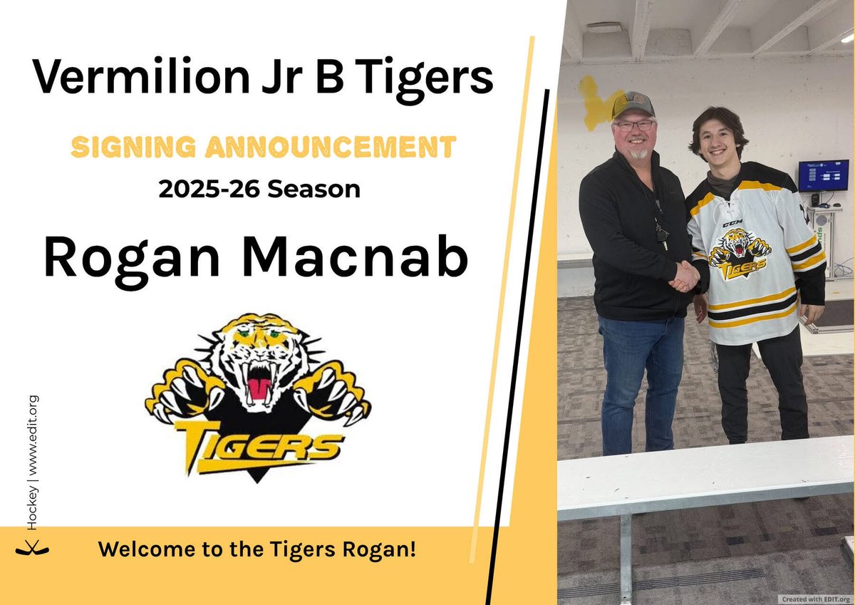 Vermilion Jr. B Tigers (@tigersvermilion) on Twitter photo 