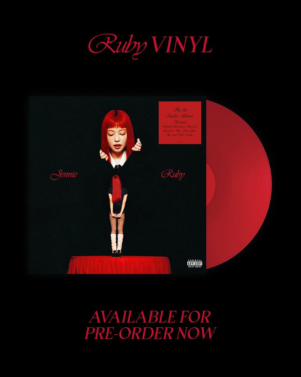 oddatelier's tweet photo. Ruby Vinyl - Available for Pre-Order Now โฅ๏ธ
๐ https://t.co/XqPbwgmNxO
#JENNIE #์ ๋ #Ruby #rubyvinyl #OA https://t.co/C1d5COzIAh
