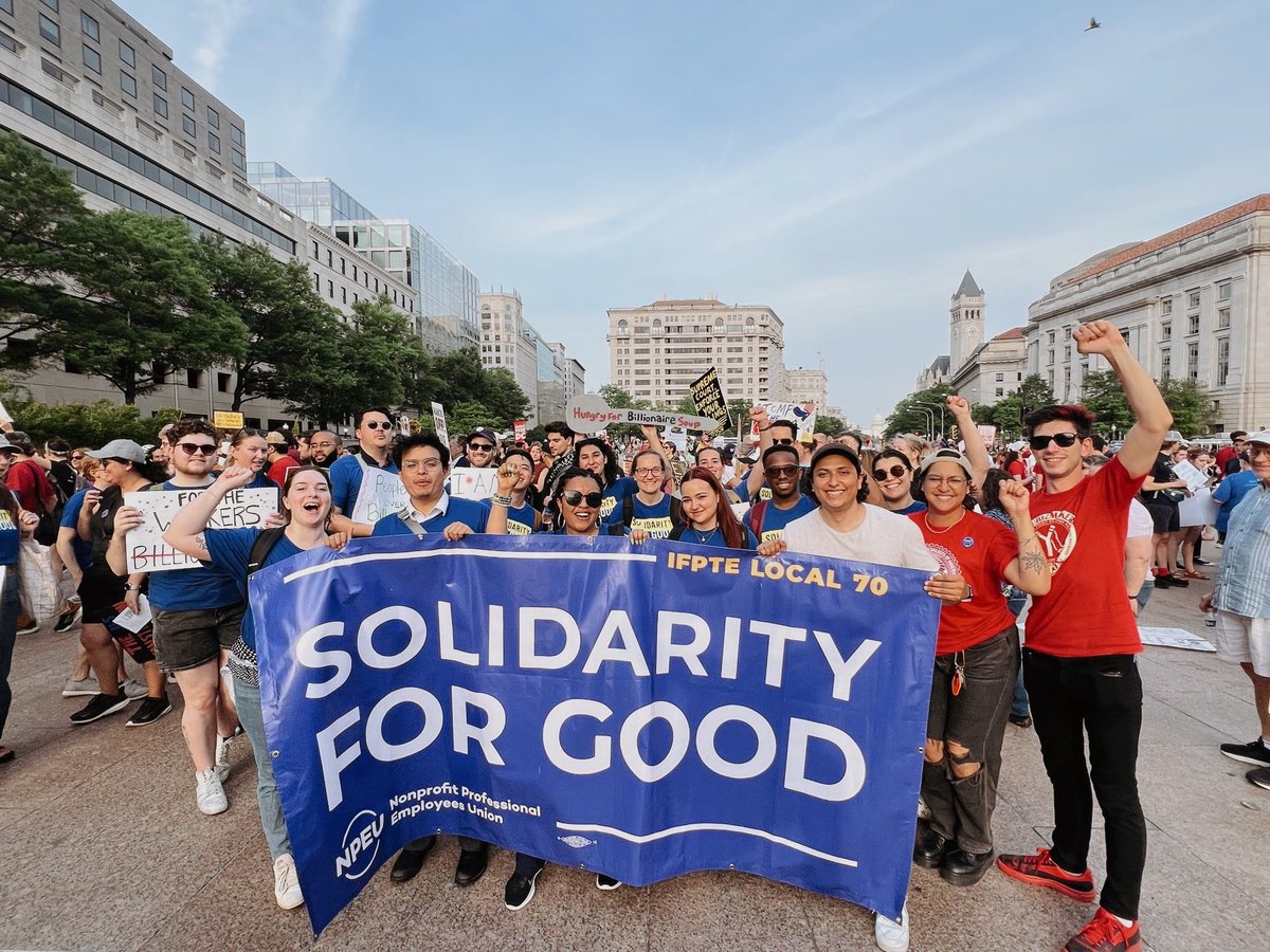 Today, we showed up for workers! Together we let it be known that DC is a union town and as a city that builds solidarity we are part of a movement of collective power.

Our fight continues, everyday we show up and stand for the rights of all workers. ✊ #SolidarityForGood